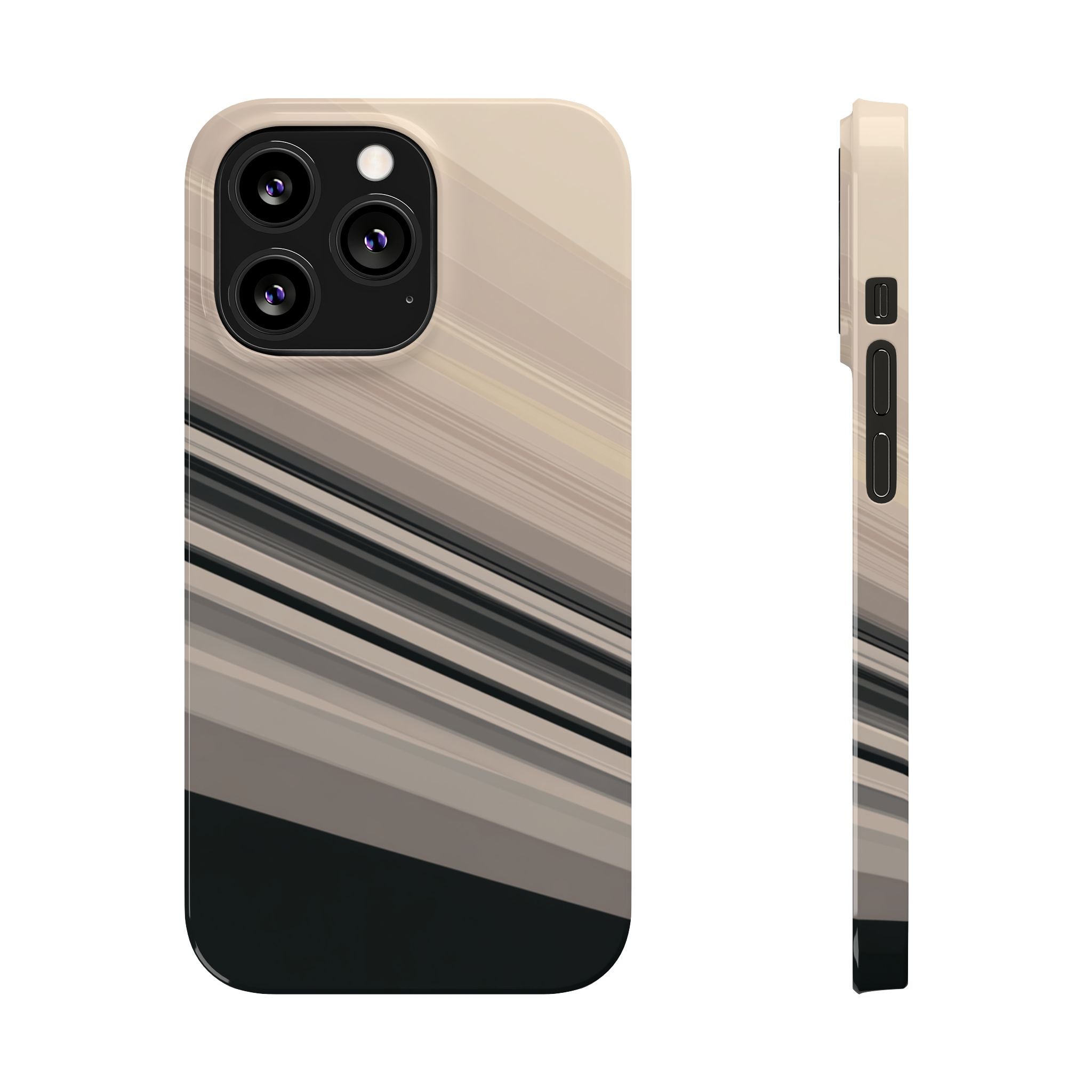 Diagonal Bands slim phone case design with modern lightweight protection - Desk and Device