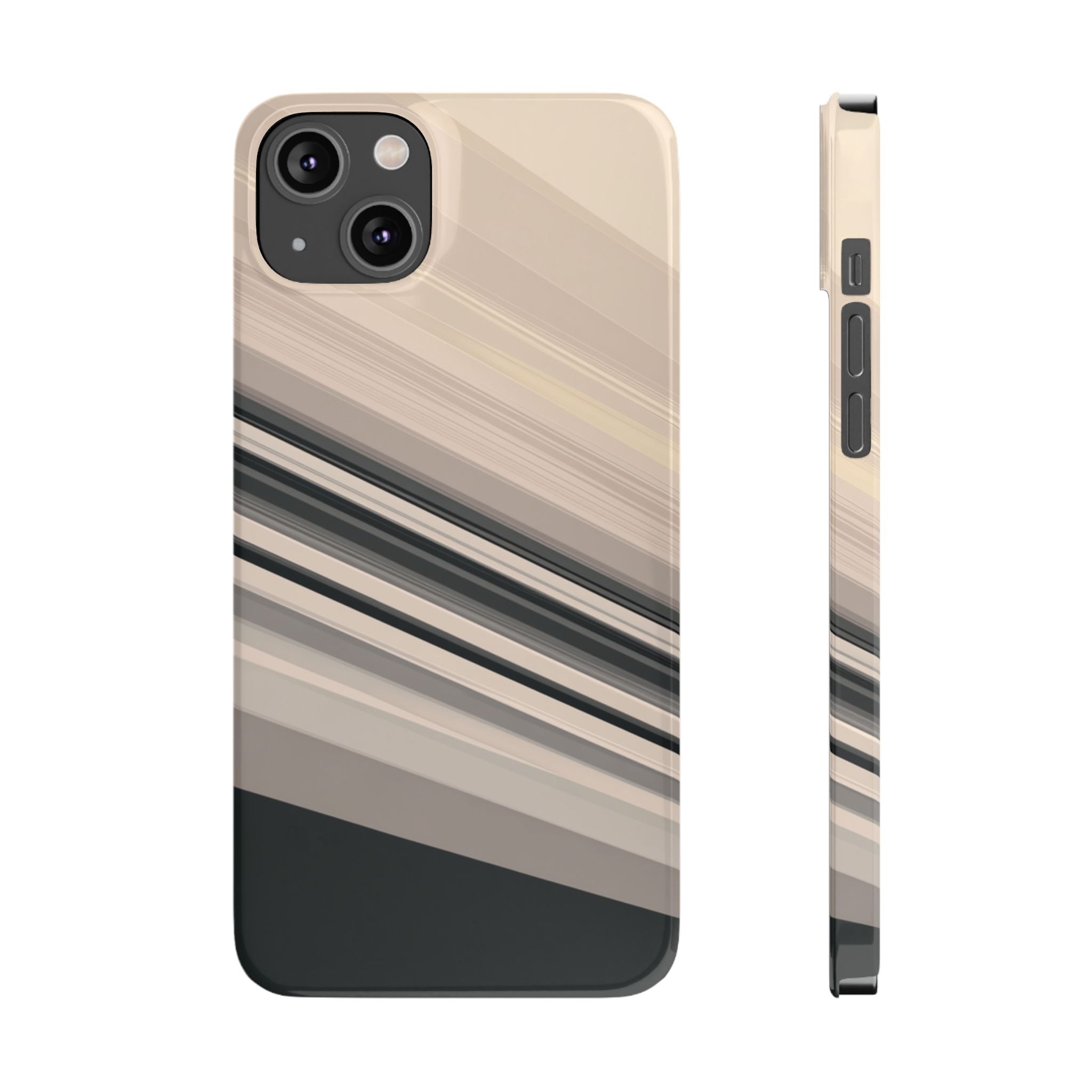 Diagonal Bands slim phone case design with modern lightweight protection - Desk and Device