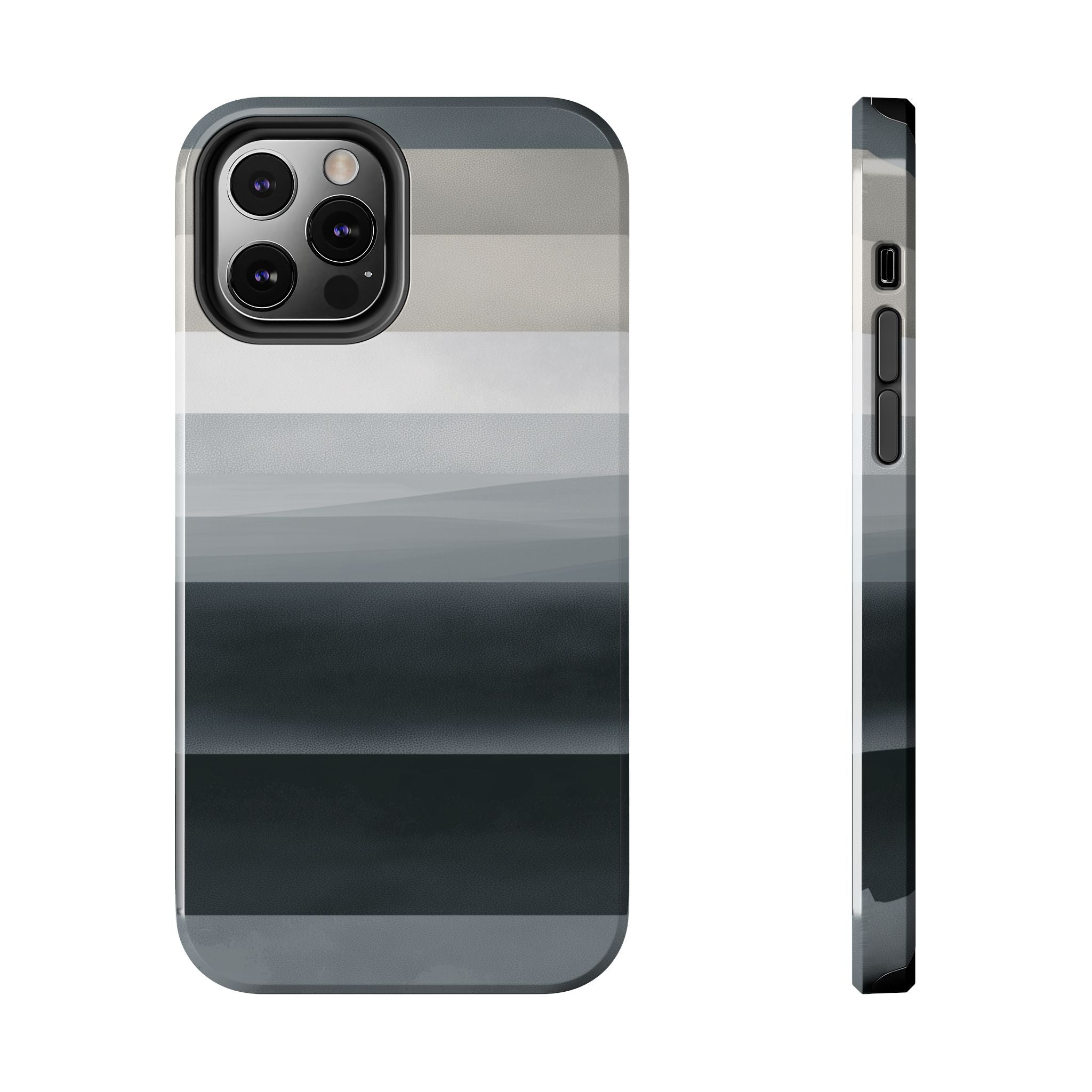 Muted Horizon tough phone case design with modern dual layer protection - Desk and Device