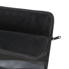 Moonlit Tides padded laptop sleeve with modern tech styling - Desk and Device