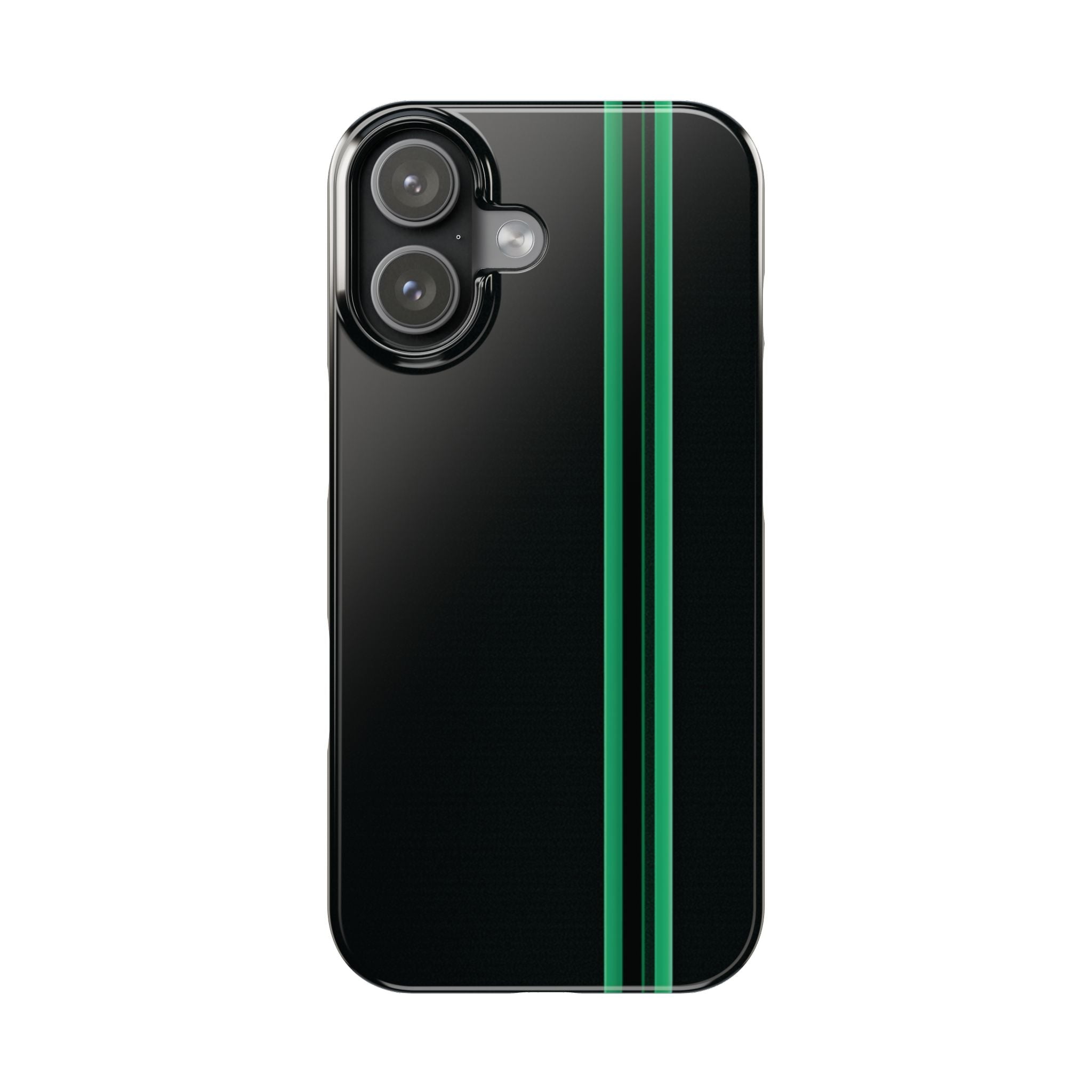 Green Stripe slim phone case design with modern lightweight protection - Desk and Device