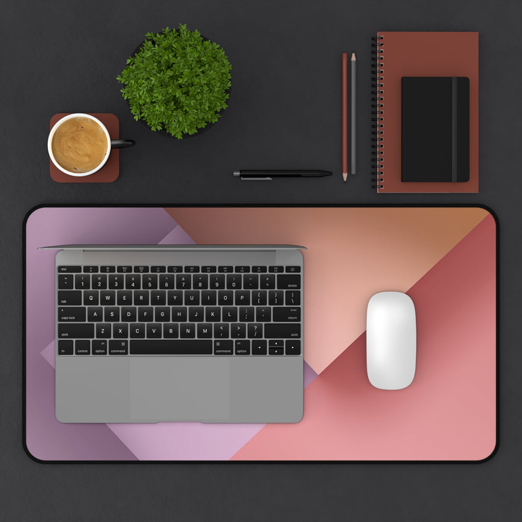 Warm Layers Neoprene desk mat with clean, modern design - Desk and Device