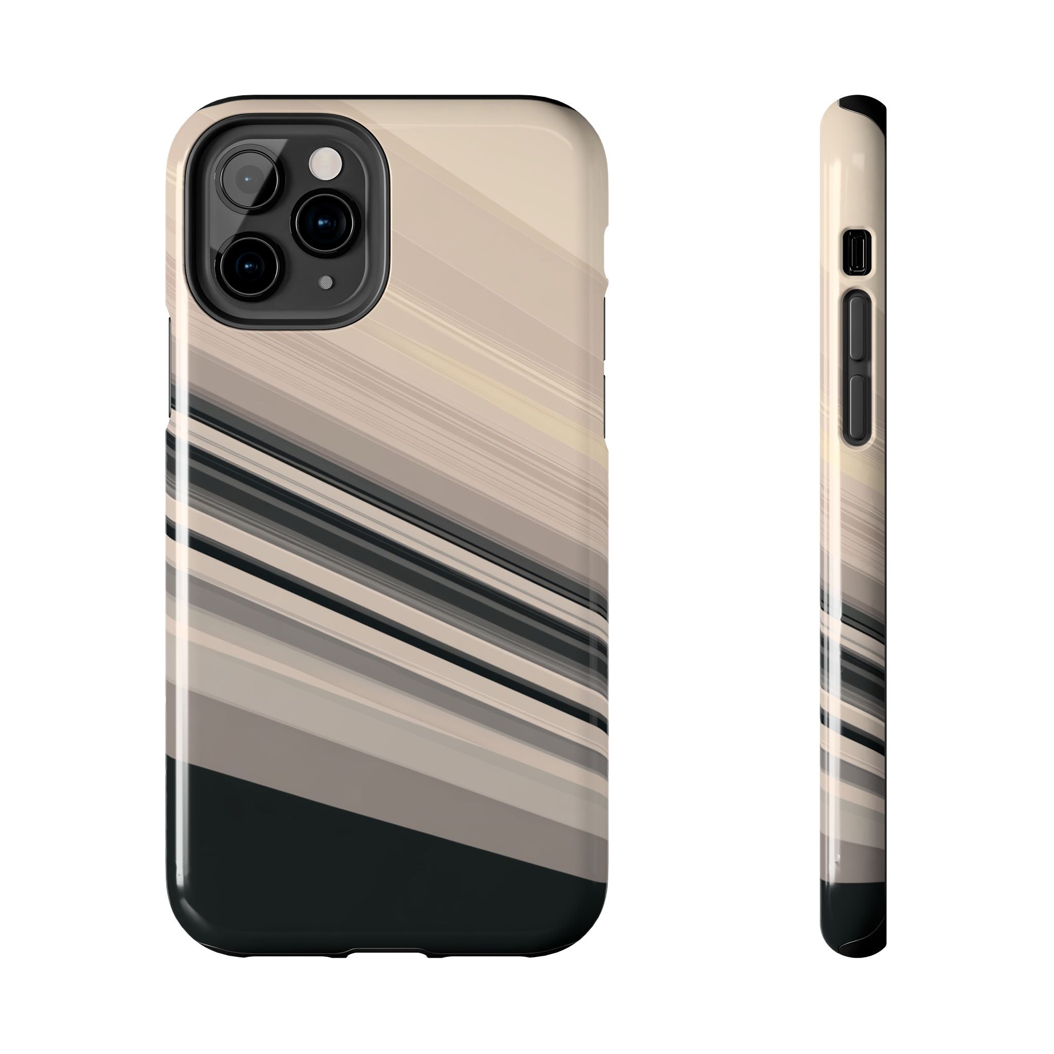 Diagonal Bands tough phone case design with modern dual layer protection - Desk and Device