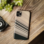 Diagonal Bands slim phone case design with modern lightweight protection - Desk and Device