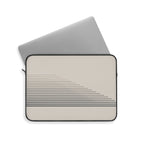 Stepped Lines padded laptop sleeve with modern tech styling - Desk and Device