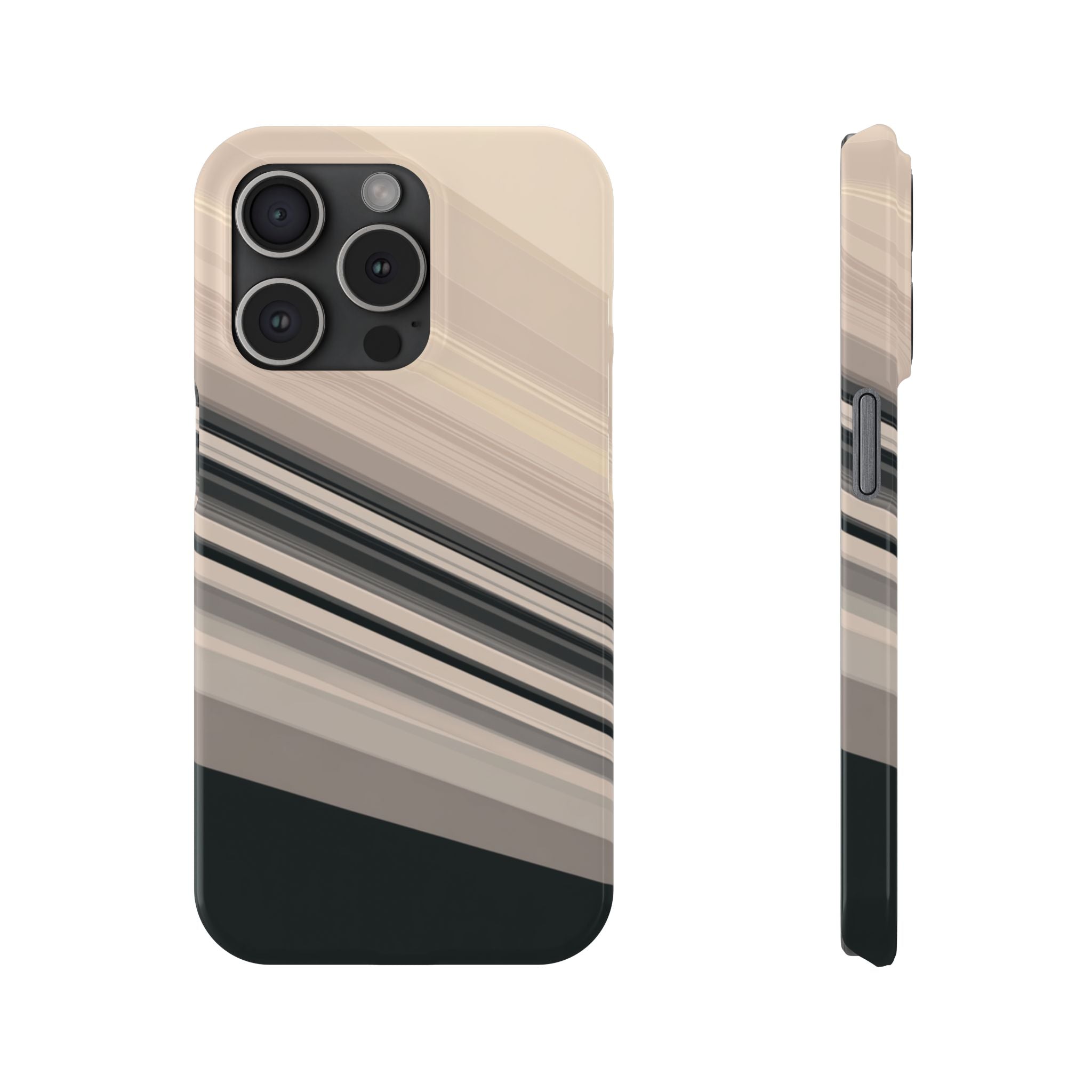 Diagonal Bands slim phone case design with modern lightweight protection - Desk and Device