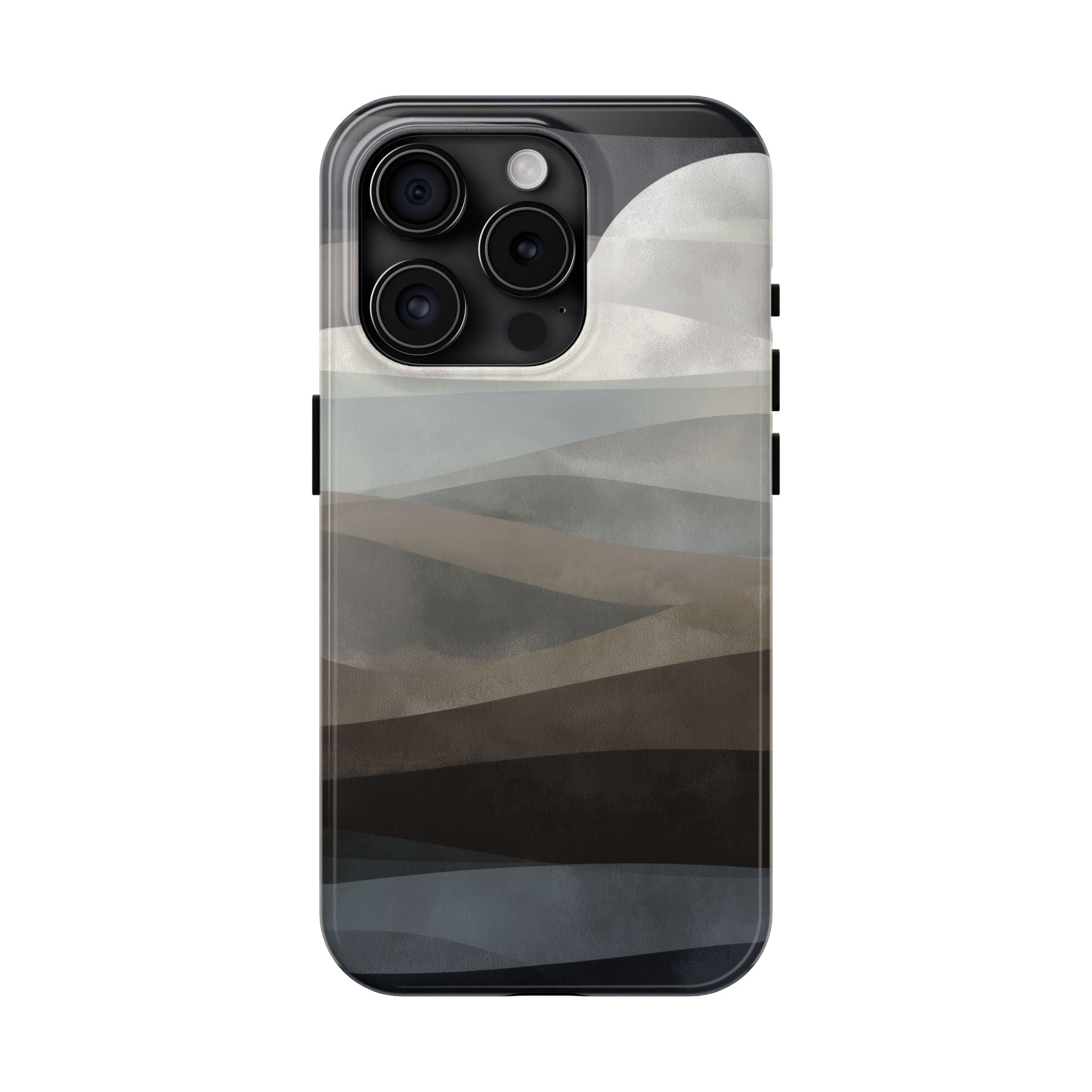 Moonlit Tides tough phone case design with modern dual layer protection - Desk and Device