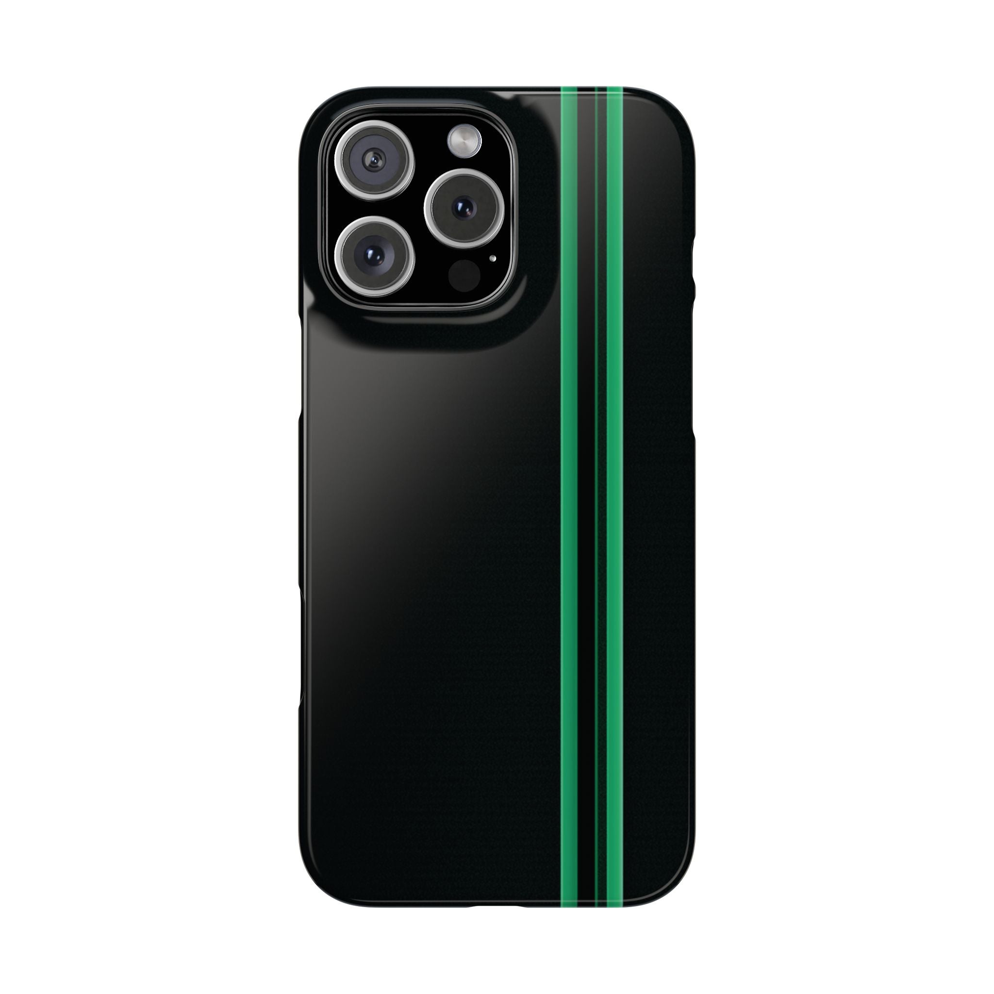 Green Stripe slim phone case design with modern lightweight protection - Desk and Device