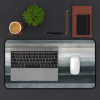 Muted Horizon Neoprene desk mat with clean, modern design - Desk and Device