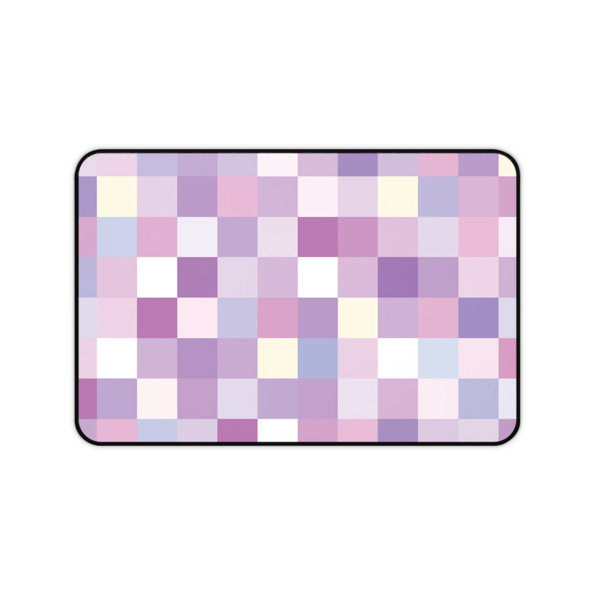 Pastel Checker Neoprene desk mat with clean, modern design - Desk and Device
