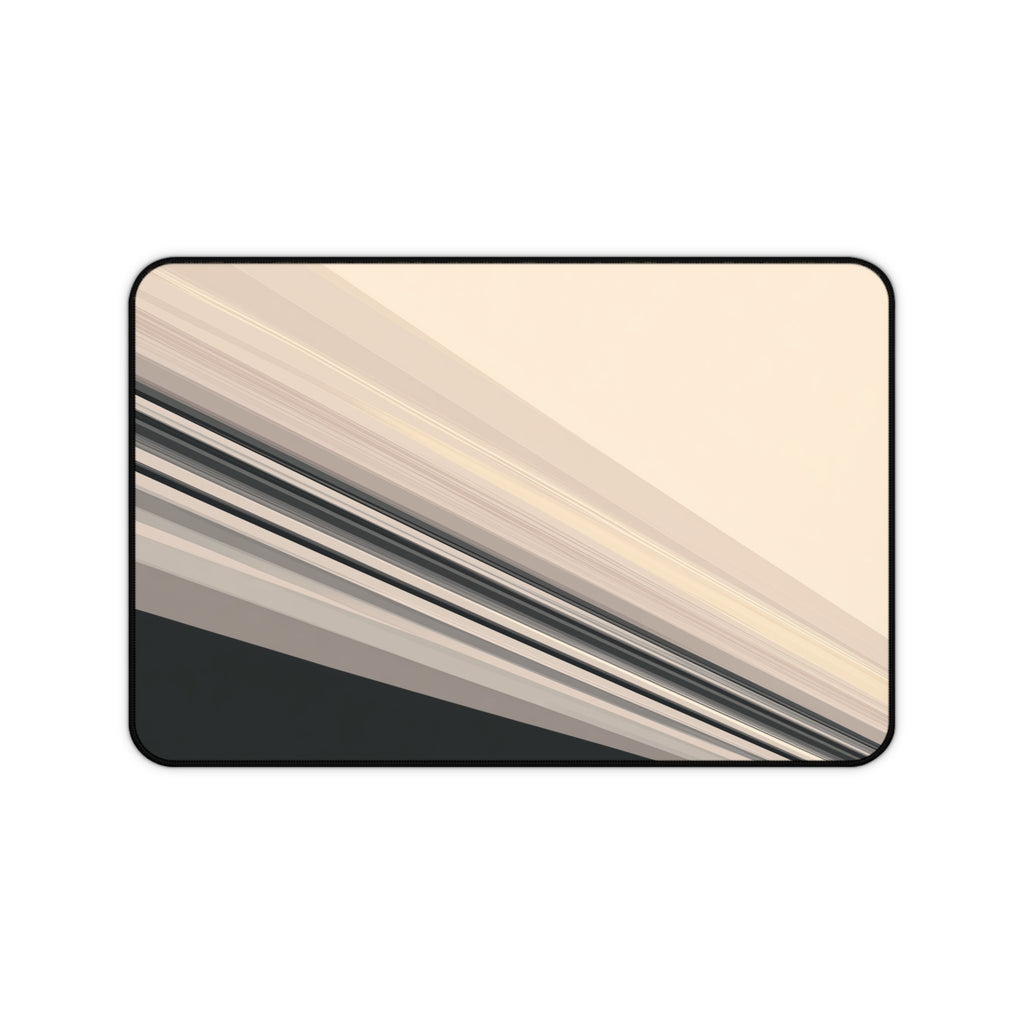 Diagonal Bands Neoprene desk mat with clean, modern design - Desk and Device