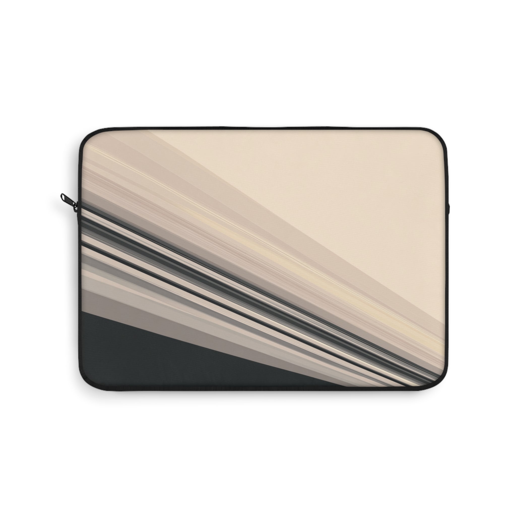 Diagonal Bands padded laptop sleeve with modern tech styling - Desk and Device
