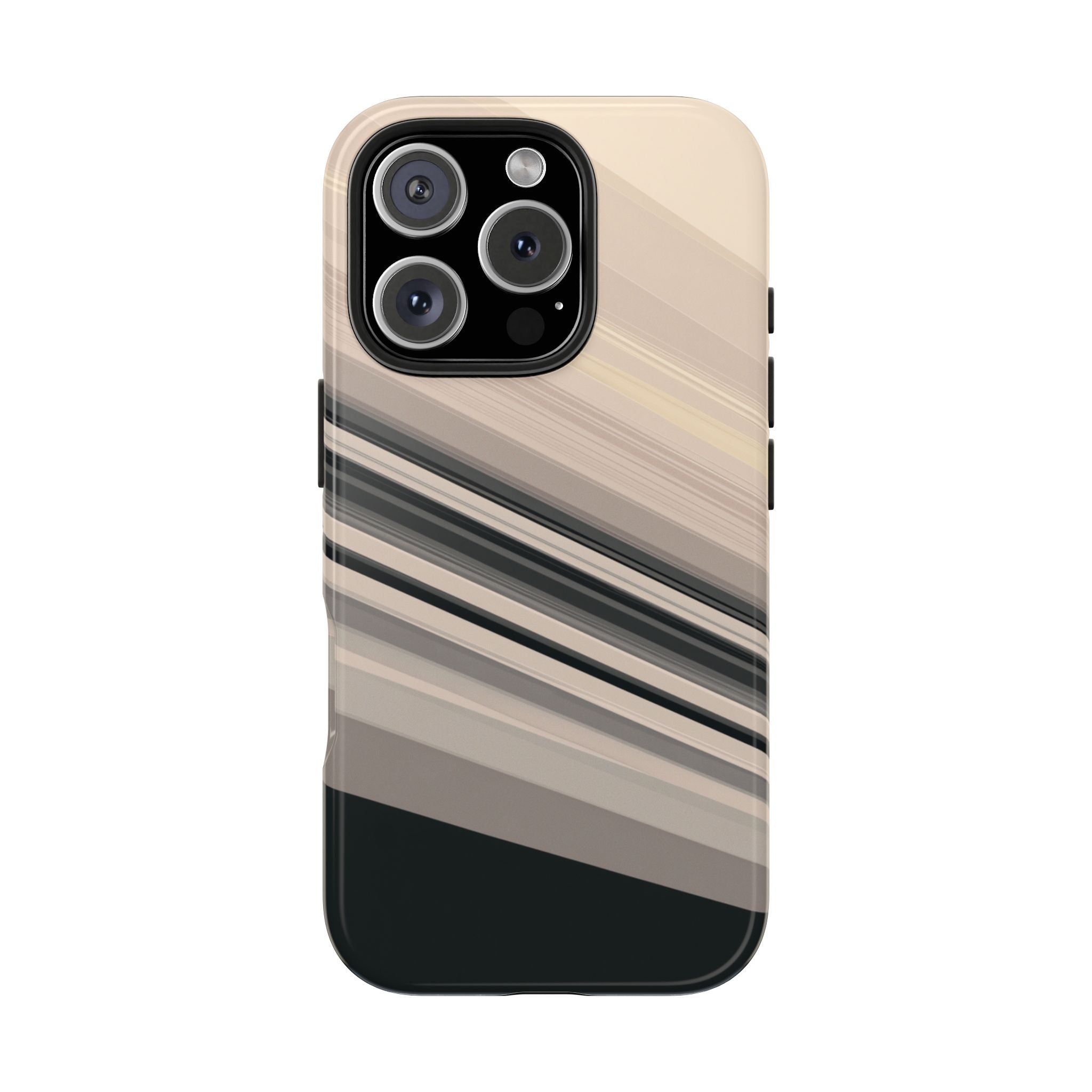 Diagonal Bands tough phone case design with modern dual layer protection - Desk and Device