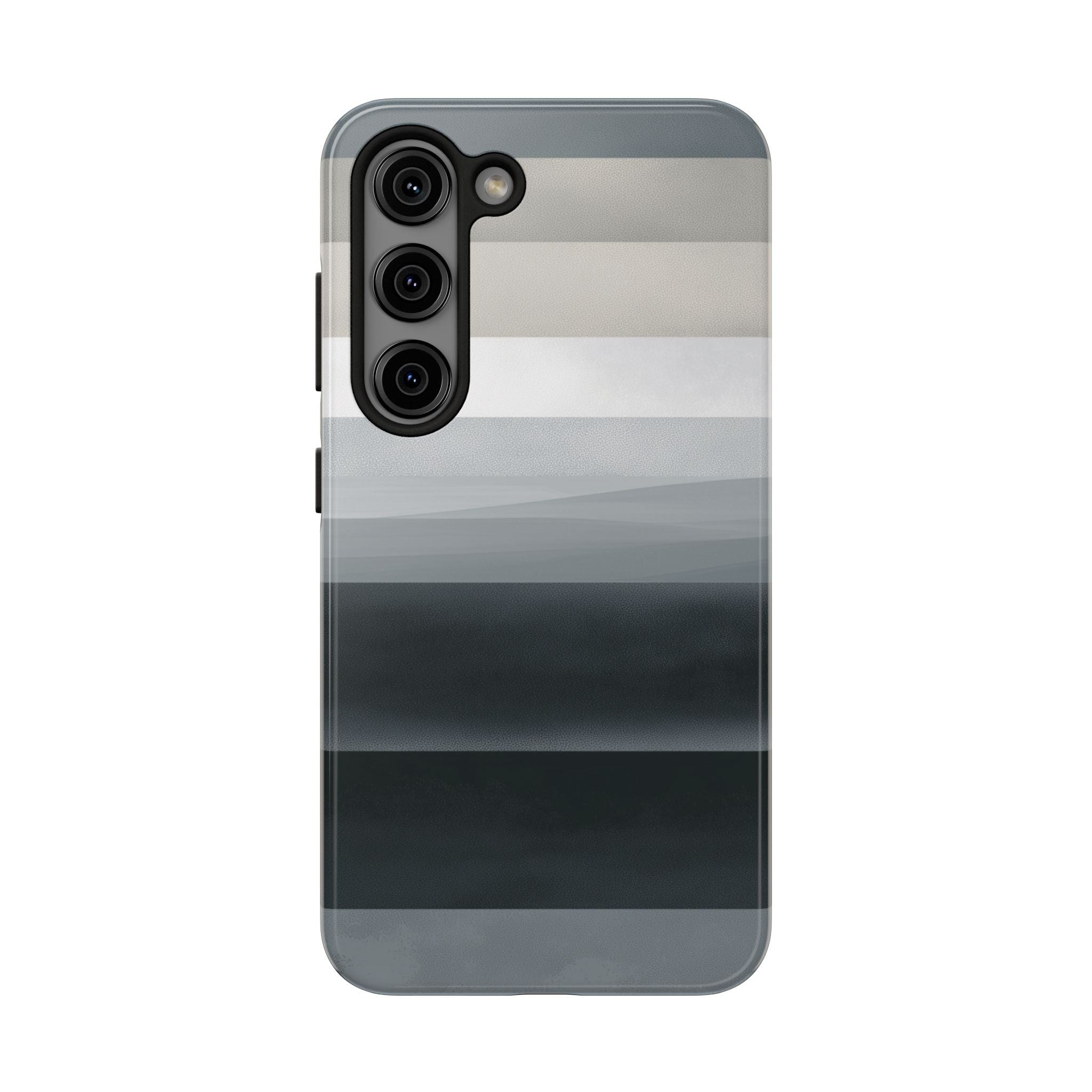 Muted Horizon tough phone case design with modern dual layer protection - Desk and Device