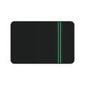 Green Stripe Neoprene desk mat with clean, modern design - Desk and Device