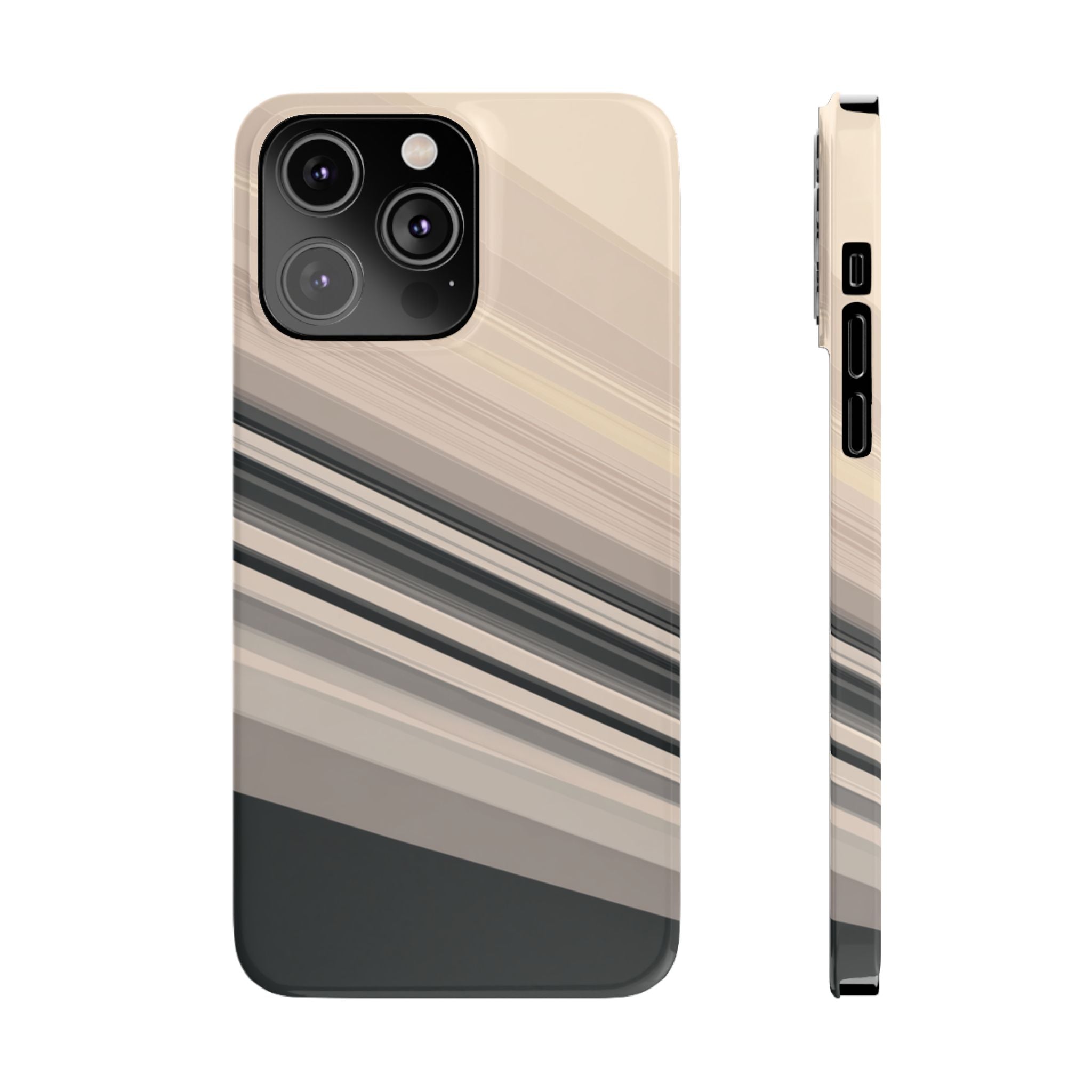 Diagonal Bands slim phone case design with modern lightweight protection - Desk and Device