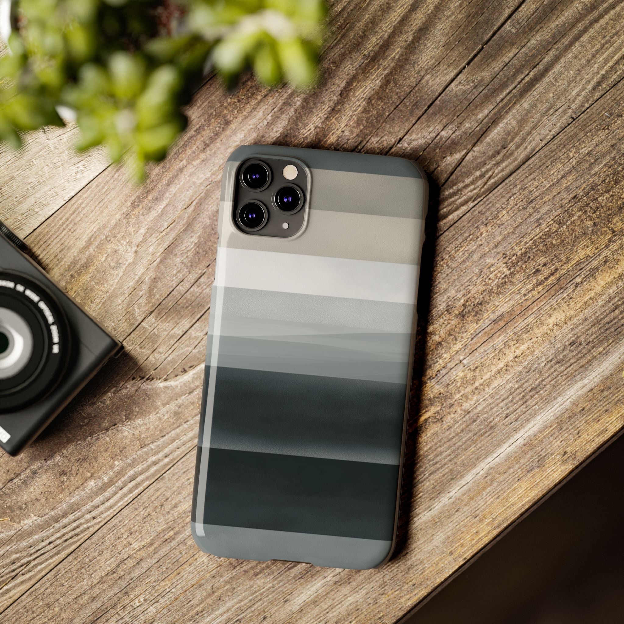 Muted Horizon slim phone case design with modern lightweight protection - Desk and Device