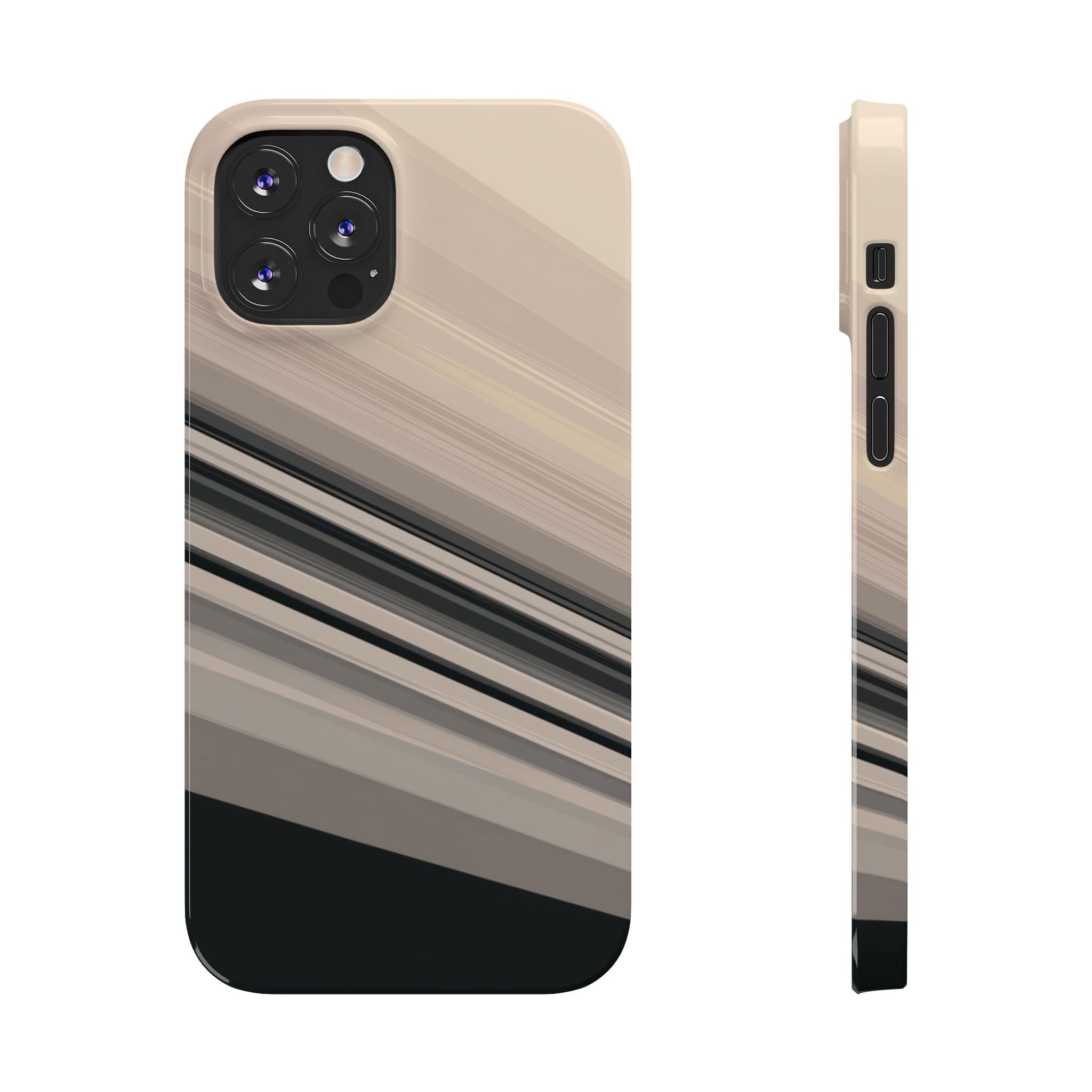 Diagonal Bands slim phone case design with modern lightweight protection - Desk and Device