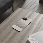 Stepped Lines slim phone case design with modern lightweight protection - Desk and Device