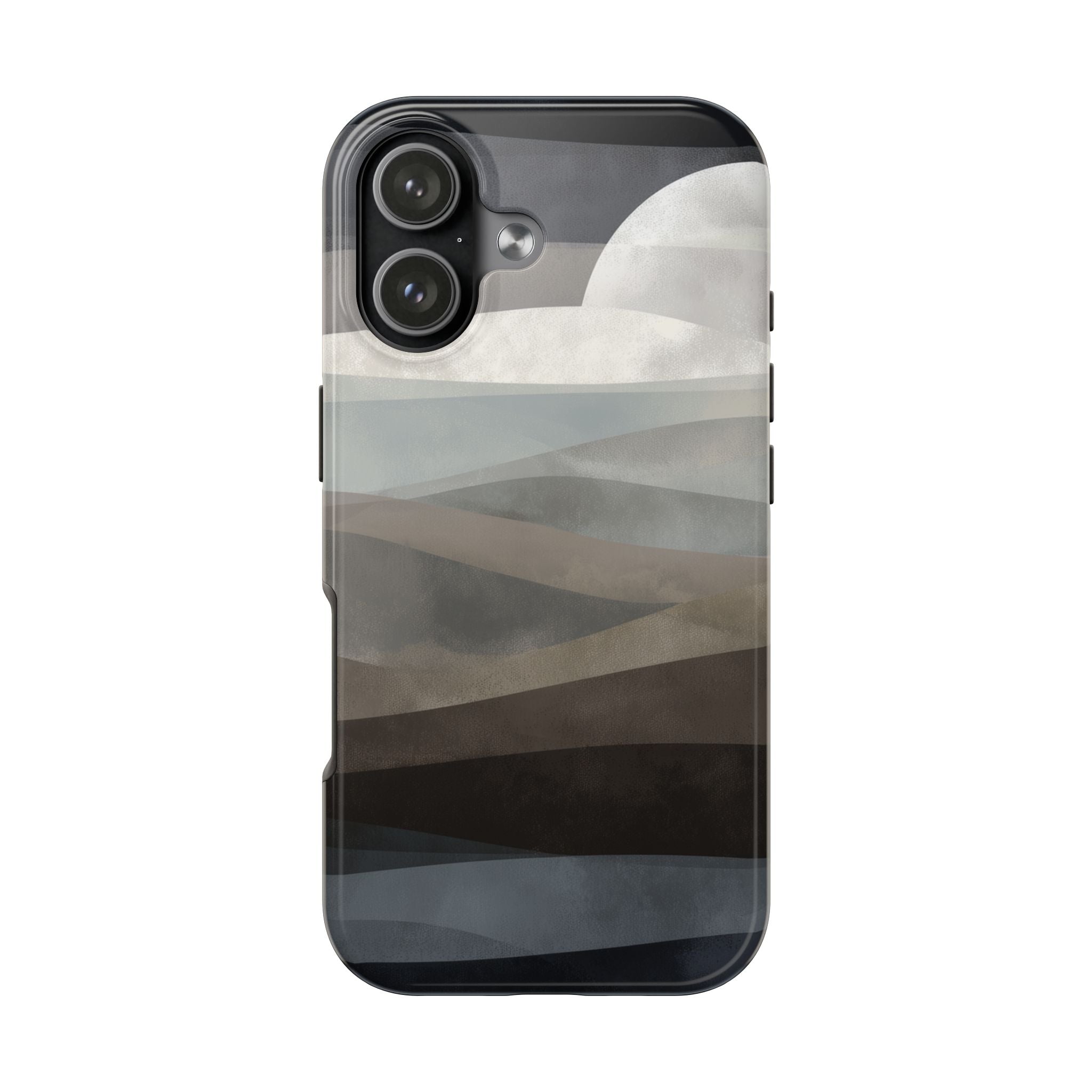 Moonlit Tides tough phone case design with modern dual layer protection - Desk and Device