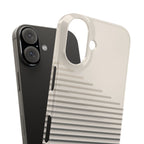Stepped Lines slim phone case design with modern lightweight protection - Desk and Device
