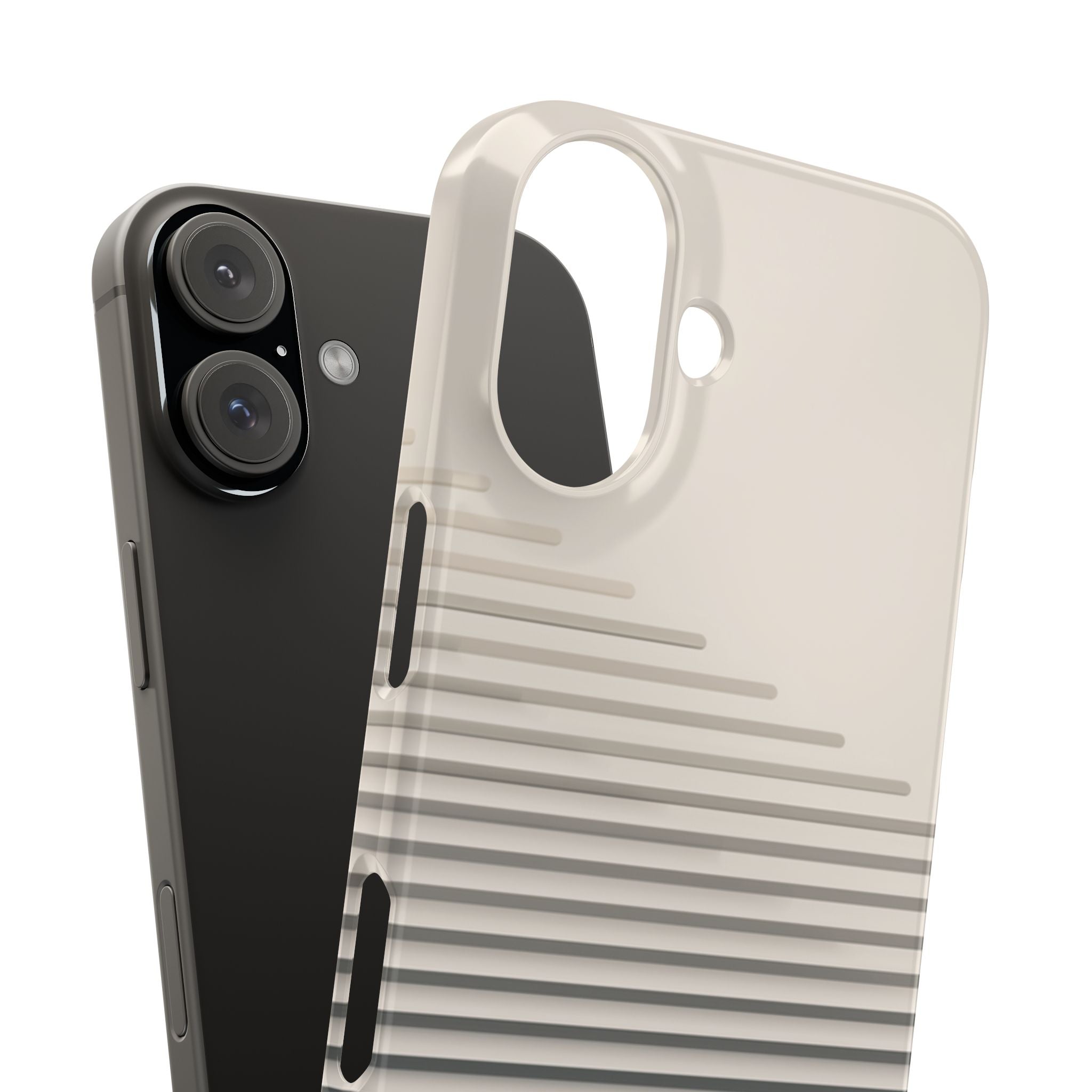 Stepped Lines slim phone case design with modern lightweight protection - Desk and Device