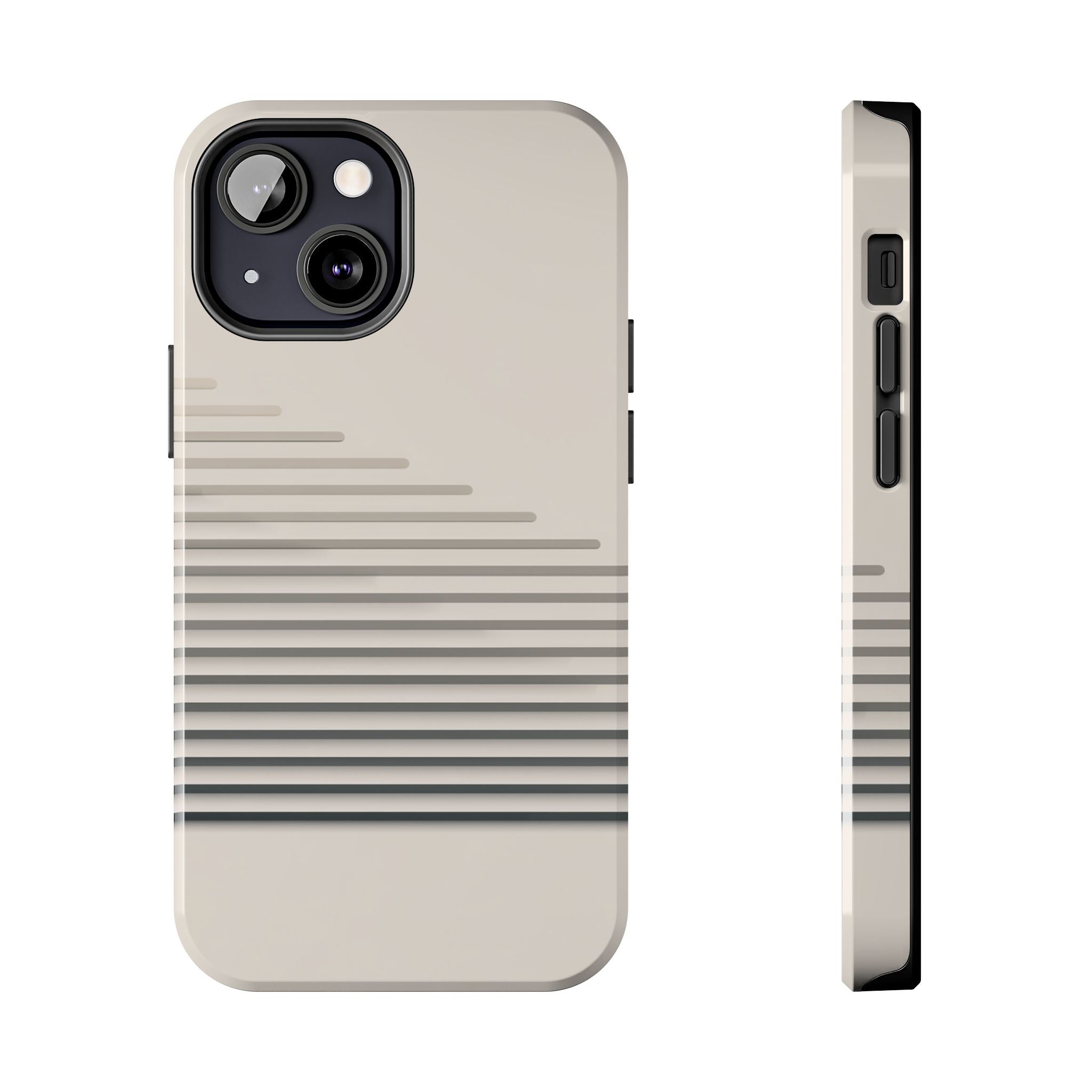 Stepped Lines tough phone case design with modern dual layer protection - Desk and Device