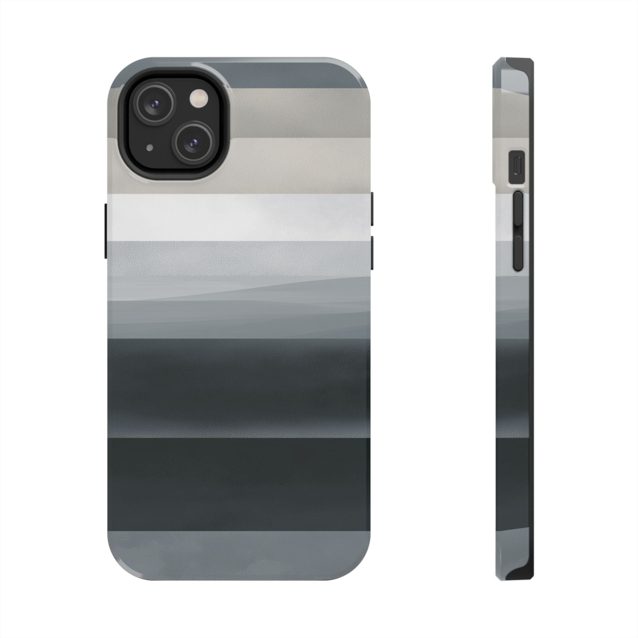 Muted Horizon tough phone case design with modern dual layer protection - Desk and Device