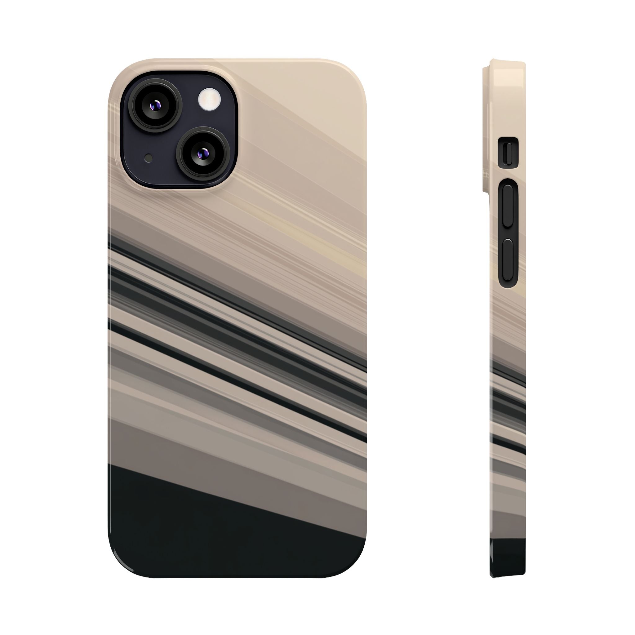 Diagonal Bands slim phone case design with modern lightweight protection - Desk and Device