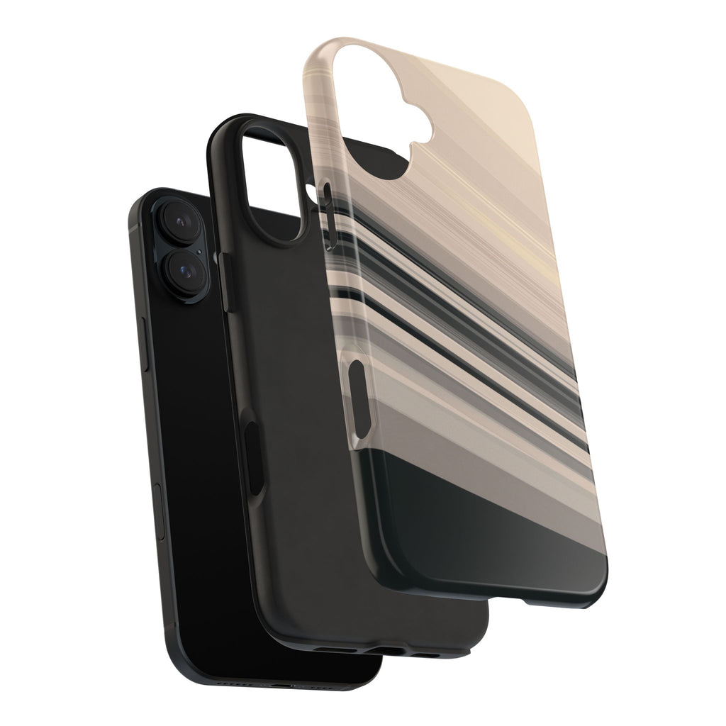 Diagonal Bands tough phone case design with modern dual layer protection - Desk and Device