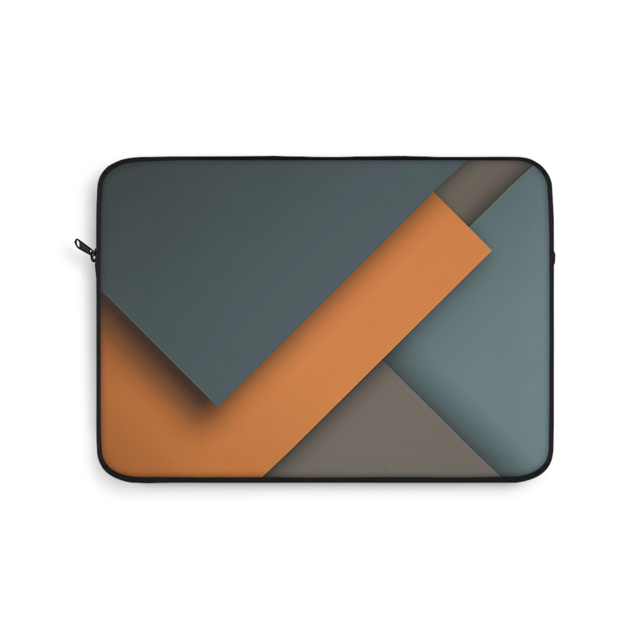 Steel Accent padded laptop sleeve with modern tech styling - Desk and Device