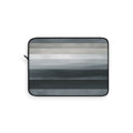 Muted Horizon padded laptop sleeve with modern tech styling - Desk and Device