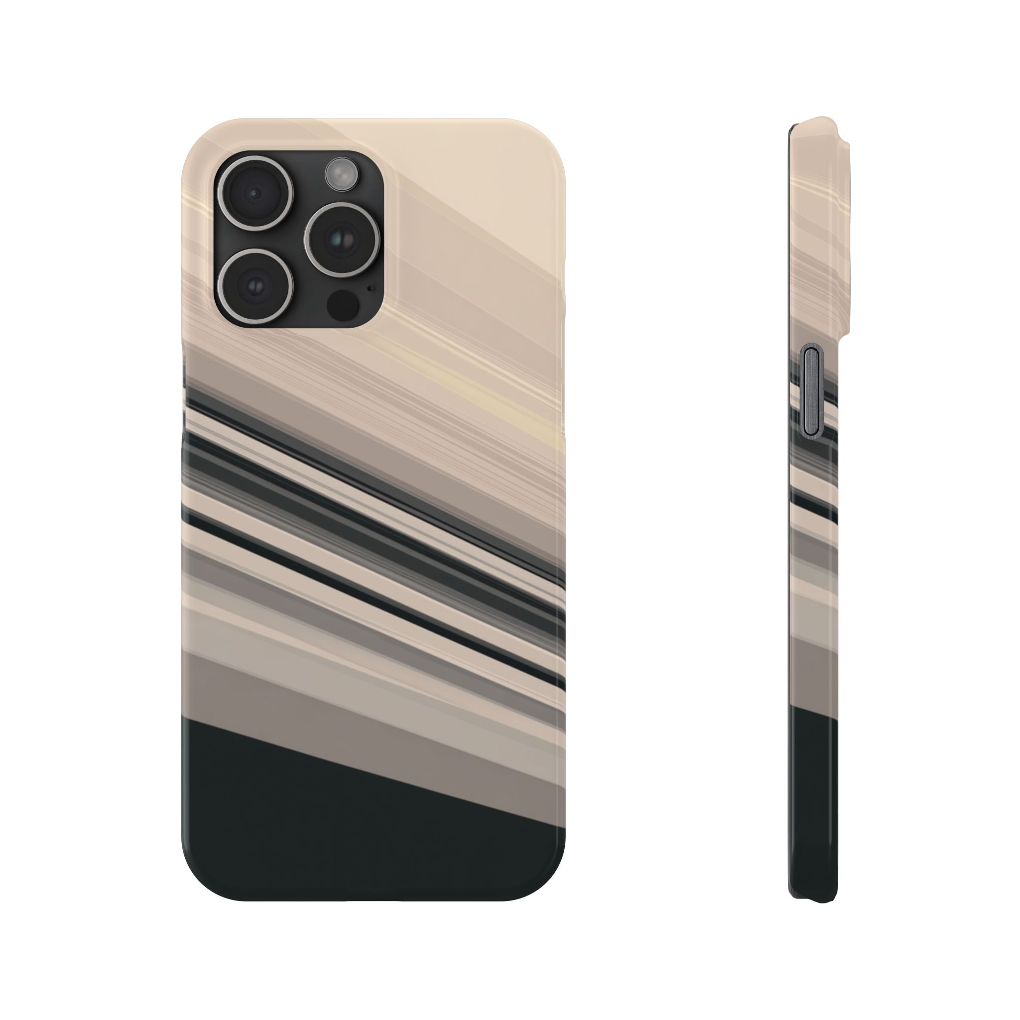 Diagonal Bands slim phone case design with modern lightweight protection - Desk and Device