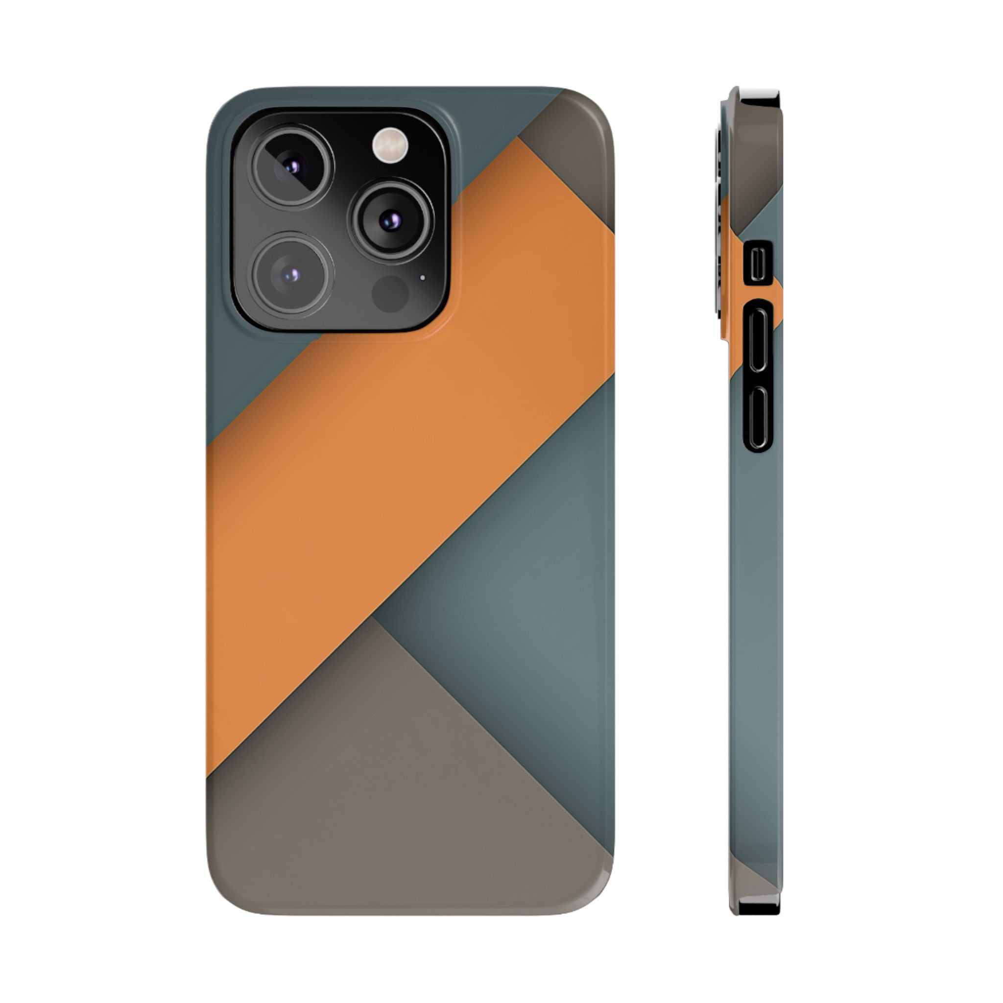 Steel Accent slim phone case design with modern lightweight protection - Desk and Device