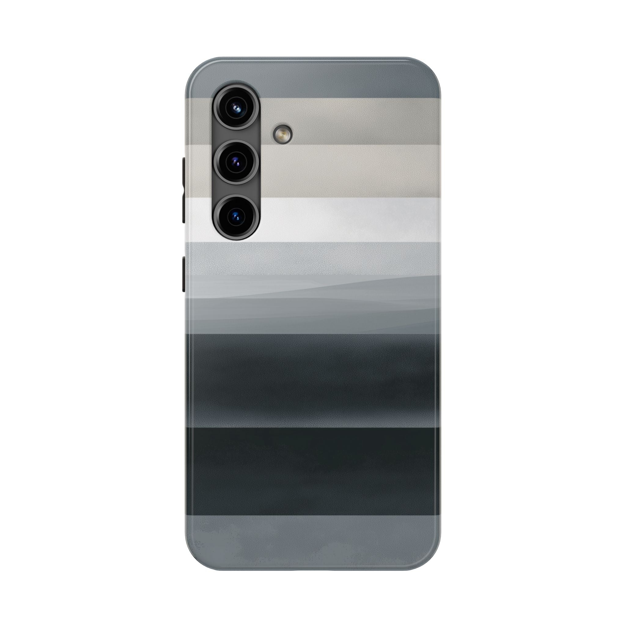 Muted Horizon tough phone case design with modern dual layer protection - Desk and Device