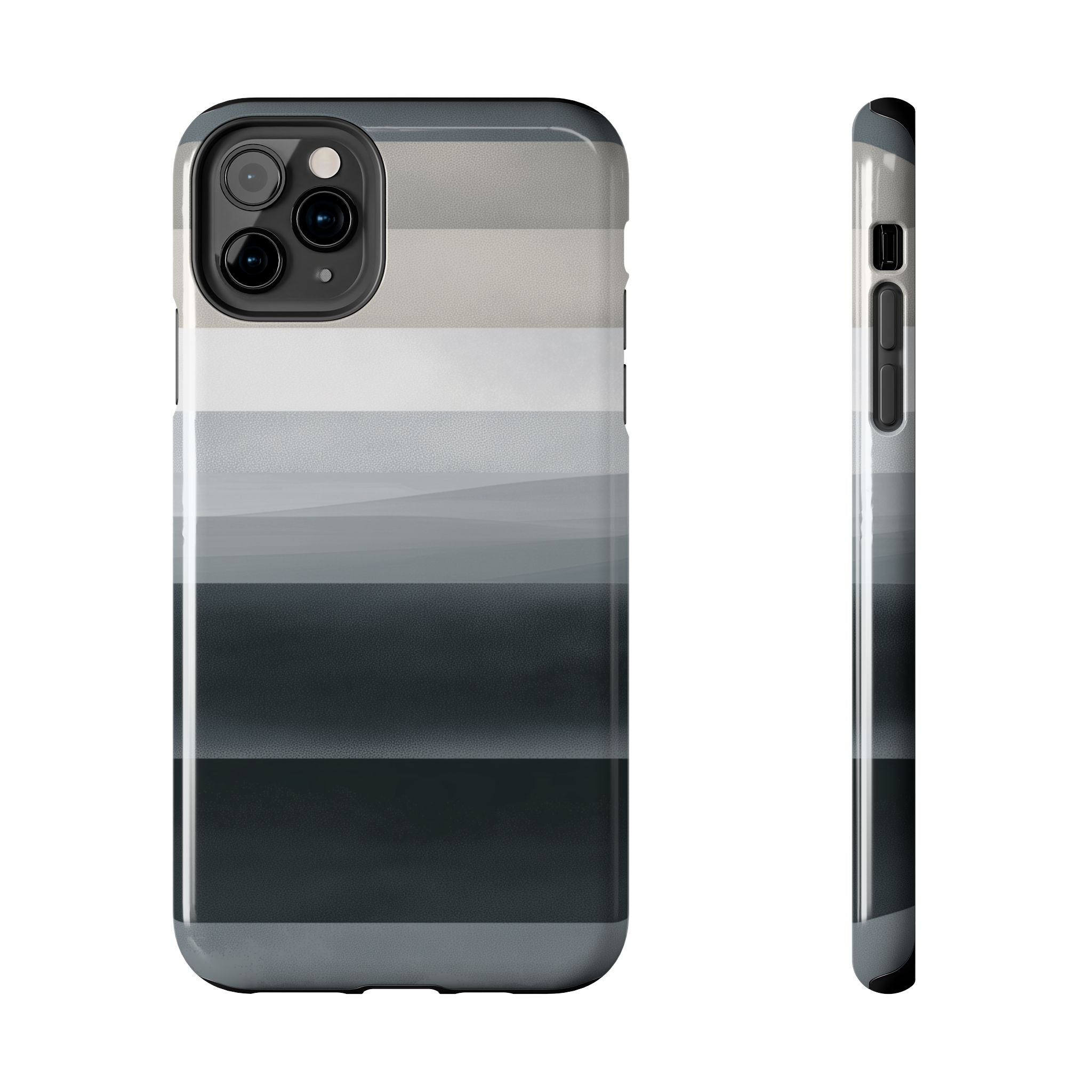 Muted Horizon tough phone case design with modern dual layer protection - Desk and Device