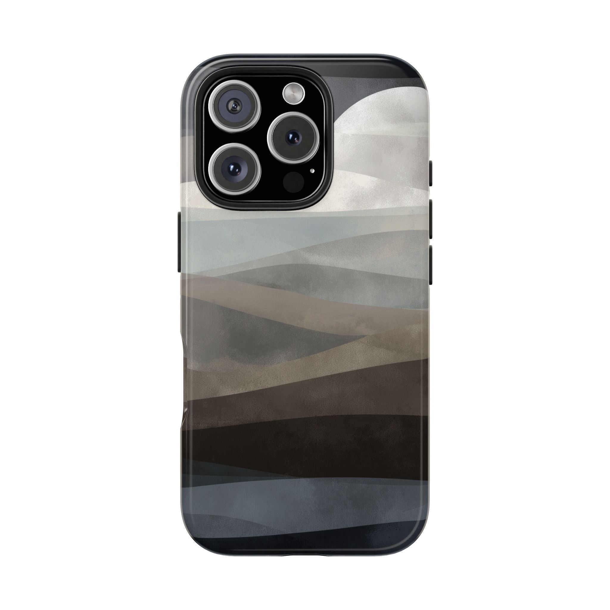 Moonlit Tides tough phone case design with modern dual layer protection - Desk and Device