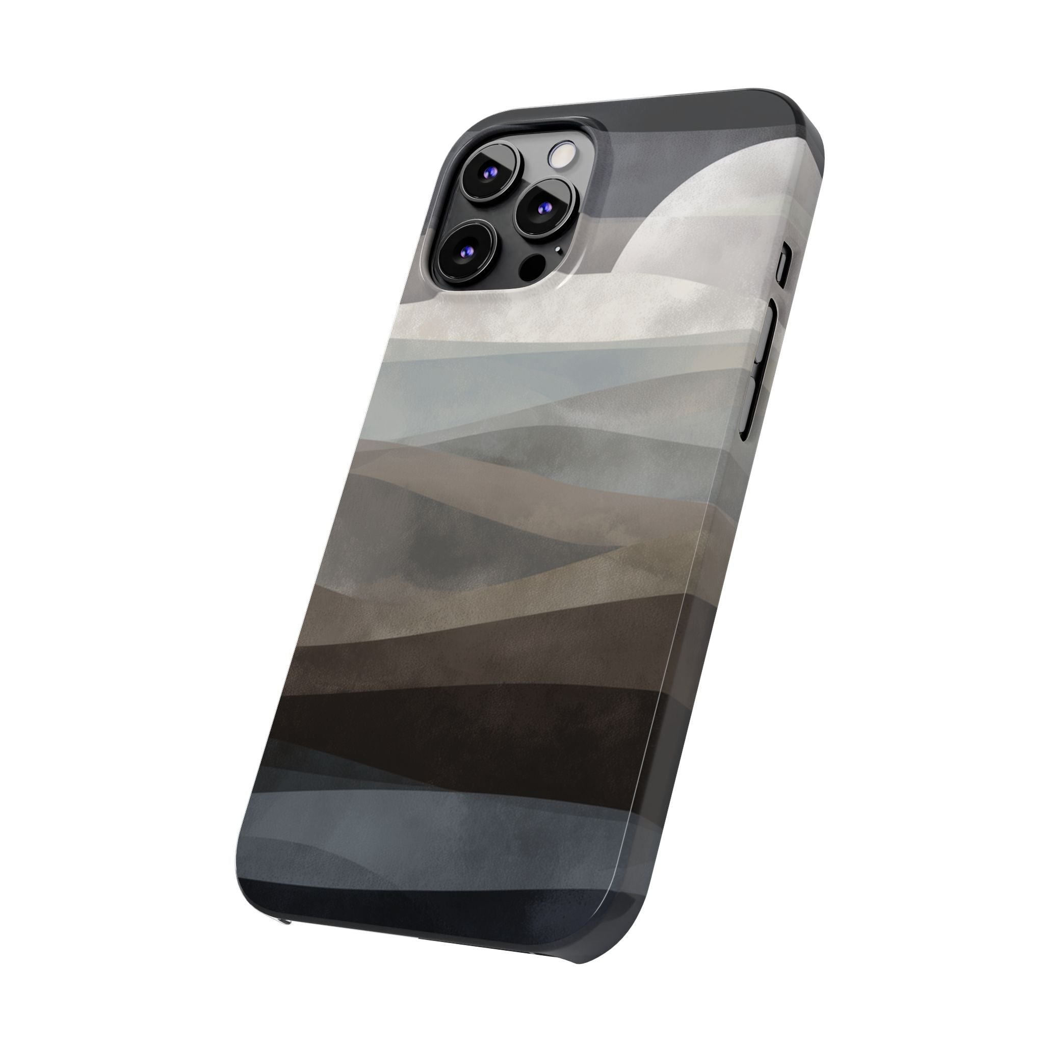 Moonlit Tides slim phone case design with modern lightweight protection - Desk and Device
