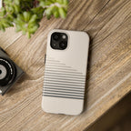 Stepped Lines tough phone case design with modern dual layer protection - Desk and Device