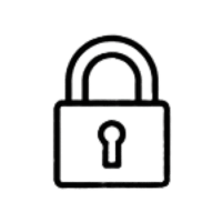 Security Lock Icon - Desk and Device