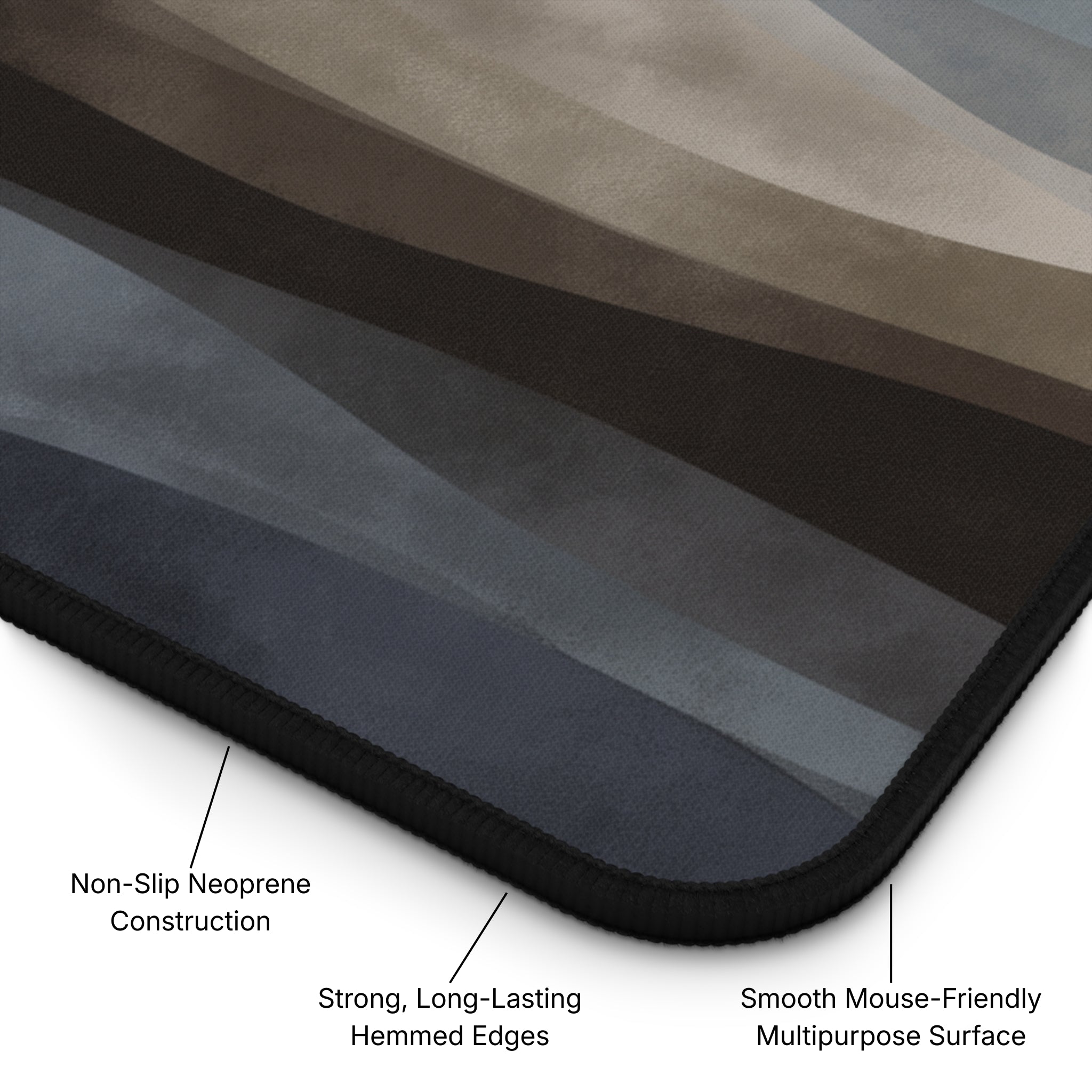 Moonlit Tides Neoprene Desk Mat Diagram - Product Page - Desk and Device