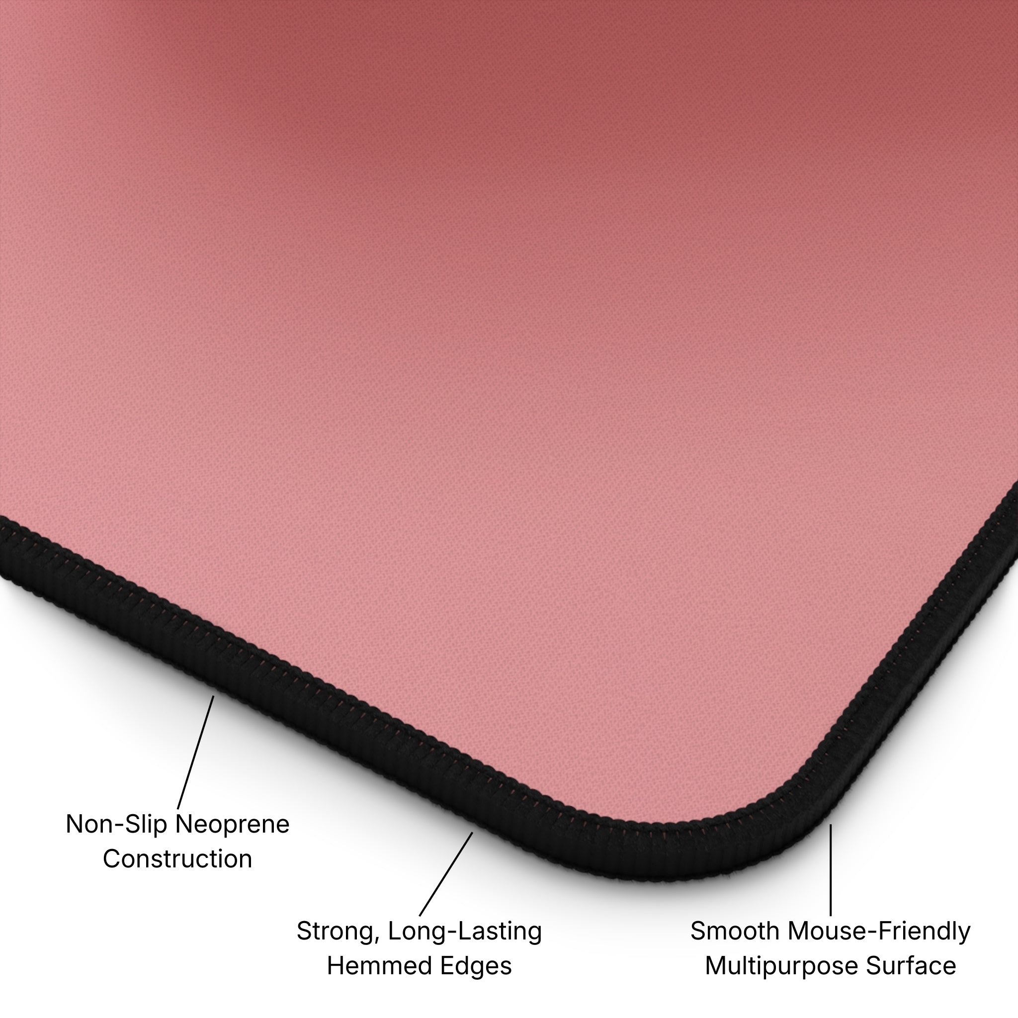 Warm Layers Neoprene Desk Mat Diagram - Product Page - Desk and Device